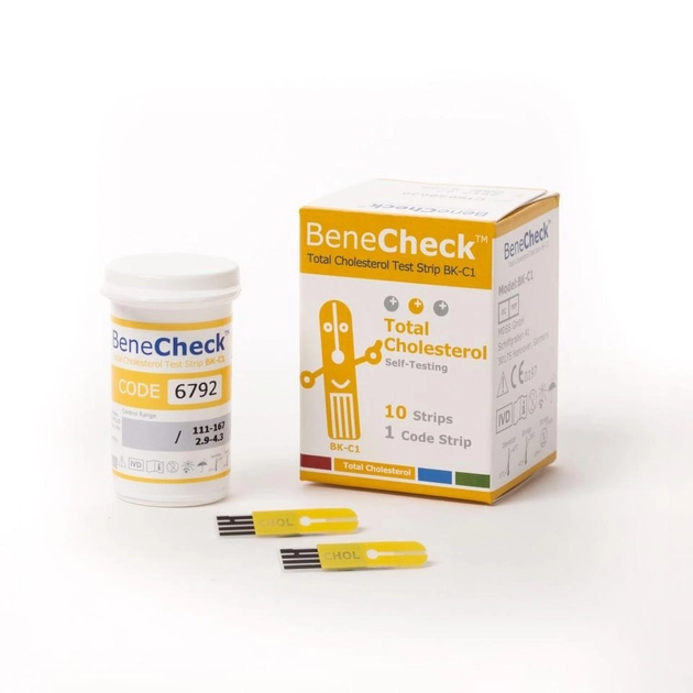 Тест-полоски BeneCheck BK-С2 холестерин, 10 шт - изображение 2