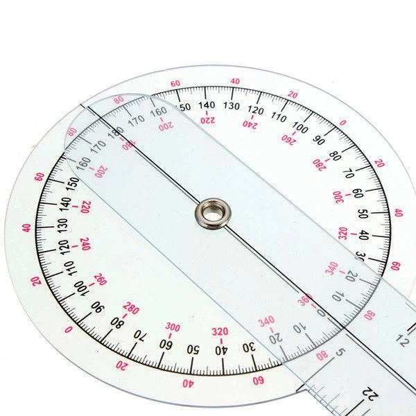 Гониометр линейка для измерения подвижности суставов 320 мм 360° - изображение 9