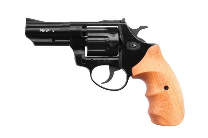 Револьвер під патрон флобера "PROFI-3" (чорний/бук) (Z20.7.1.005) - зображення 1