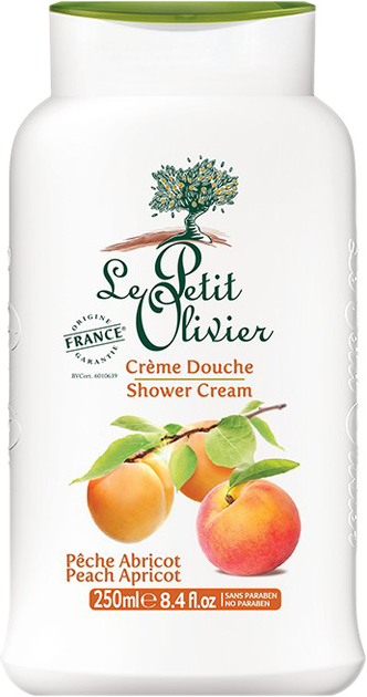 Акція на Екстраніжний крем для душу Le Petit Olivier Extra gentle shower creams Персик і абрикос 250 мл від Rozetka