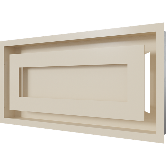 Вентиляційна решітка Kratki WIND кремова 22x45 - зображення 3