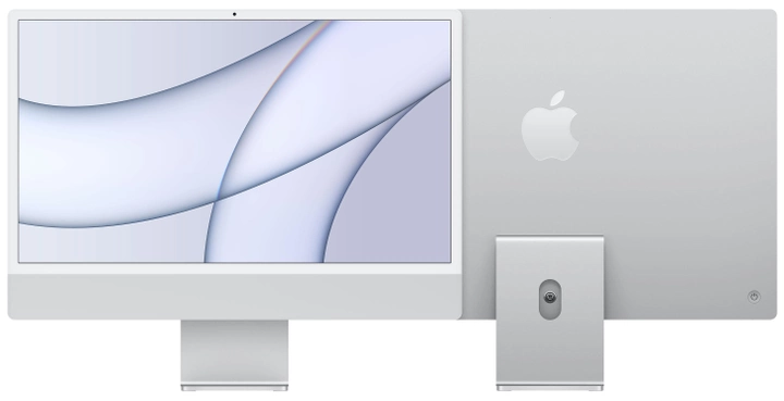 Моноблок Apple iMac 24" М1 4.5К 8‑ядер GPU 256GB Silver (MGPC3UA/A) - изображение 1