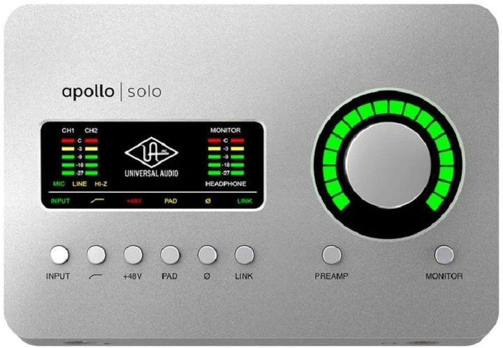 Аудіоінтерфейс Universal Audio Apollo Solo Heritage Edition - Фото 1 Аудіоінтерфейс Universal Audio Apollo Solo Heritage Edition - зображення 1