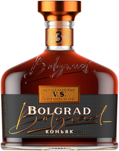 Бренди Bolgrad VS 3 года выдержки 0.5 л 40% (4820013031077) - изображение 1