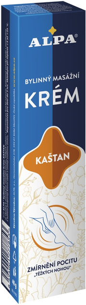 Крем Alpa Каштан для массажа тела 40 г (8594001777853) - изображение 1