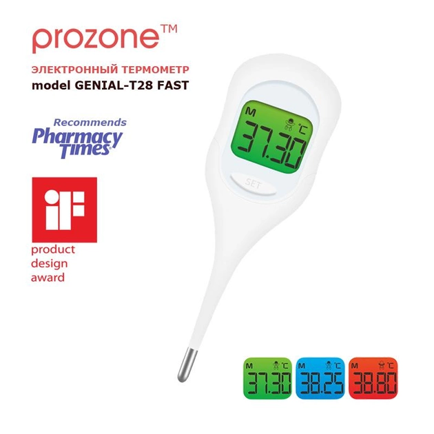 Термометр под язык высокой точности + базальная температура ProZone GENIAL-T28 Fast - изображение 2