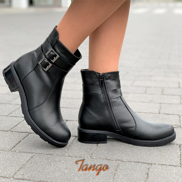 Ботинки женские Reversal 36р Черные кожаные зимние Код 1583 от продавца:Tango – в интернет-магазине ROZETKA