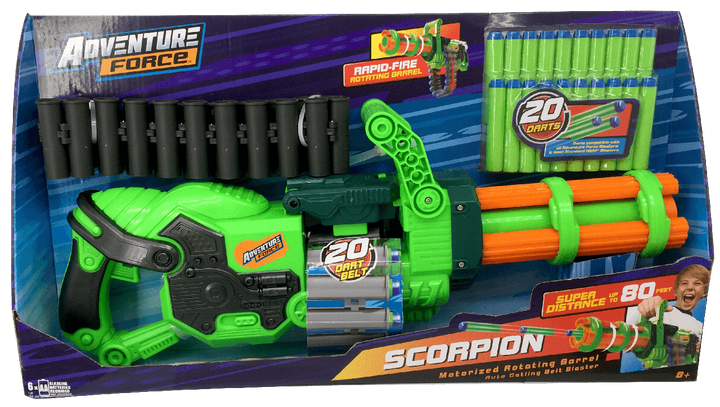 Бластер Adventure Force Scorpion Rotating Barrel Auto Gatling Dart Blaster - изображение 3