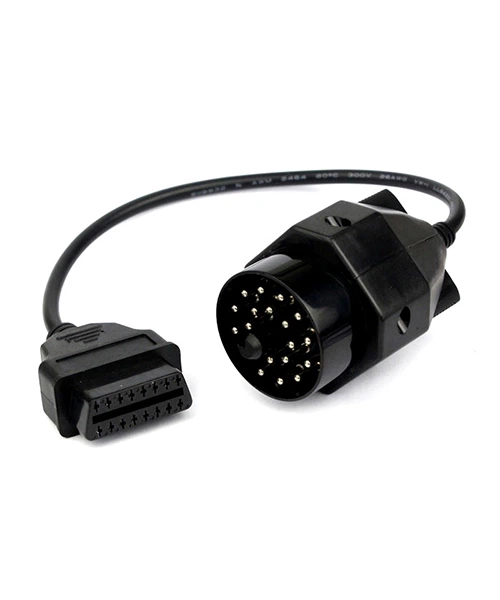 OBD2 переходники Переходник OBD II - BMW 20 pin. Кабель для компьютерной диагностики авто марки БМВ с круглым разъемом - изображение 3