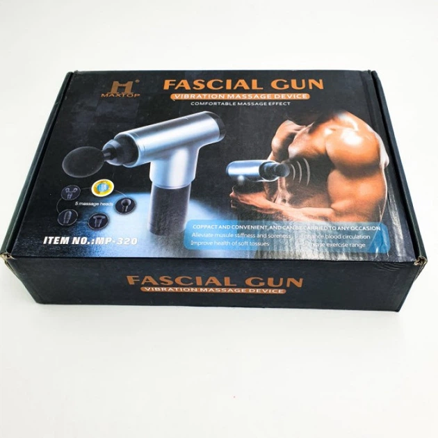 Массажер Аккумуляторный для тела Fascial Gun KH-320 Синий - изображение 7