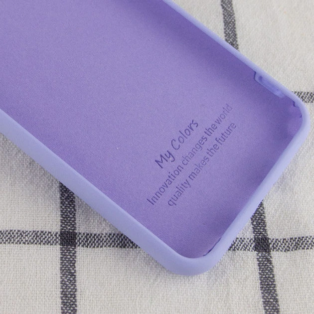 Чохол Silicone Cover My Color Full Protective (A) Samsung Galaxy S21 Ultra Бузковий / Dasheen Без бренду - зображення 3