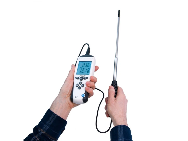 Термоанемометр с телескопическим зондом Flus ET-961 - изображение 5