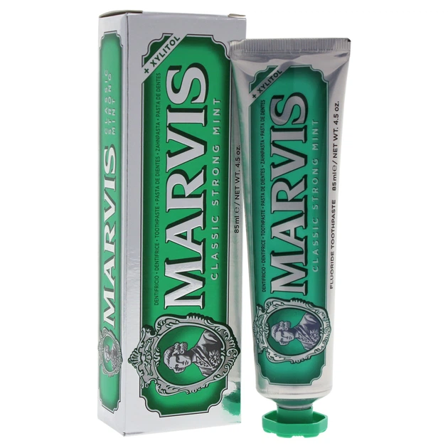 Зубна паста Інтенсивна М'ята Marvis Classic Strong Mint 85мл - Фото 1 Зубна паста Інтенсивна М'ята Marvis Classic Strong Mint 85мл - зображення 1