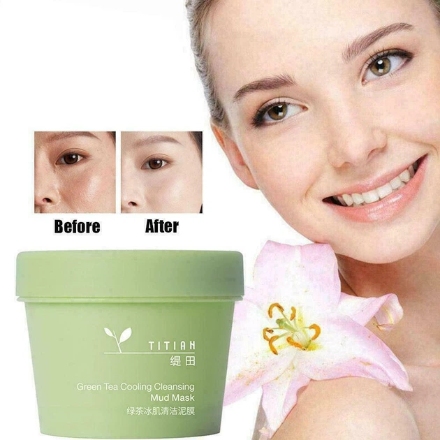 Охлаждающая очищающая грязевая маска Bioaqua Green Tea Cooling Cleansing Mud Mask с зеленым чаем 100 г (6972696991853) - изображение 2