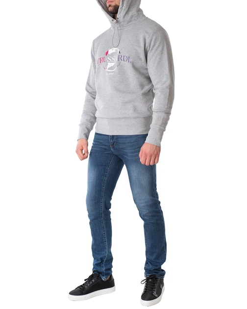Худі чоловічий TRUSSARDI JEANS (52F00165-1T005222-E210/21-2) Сірий L - Фото 2 Худі чоловічий TRUSSARDI JEANS (52F00165-1T005222-E210/21-2) Сірий L - изображение 2