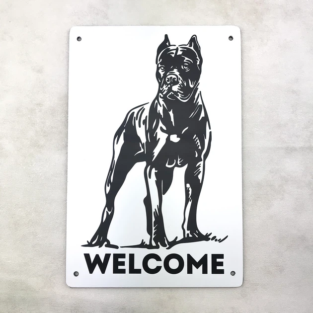 Табличка "Welcome" Розмір 22х15 см Напис внизу - Фото 1 Табличка "Welcome" Розмір 22х15 см Напис внизу - зображення 1