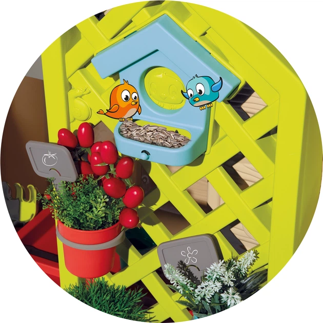 Smoby Toys Domek ogrodowy z donicą i karmnikiem (7600810405) - obraz 5
