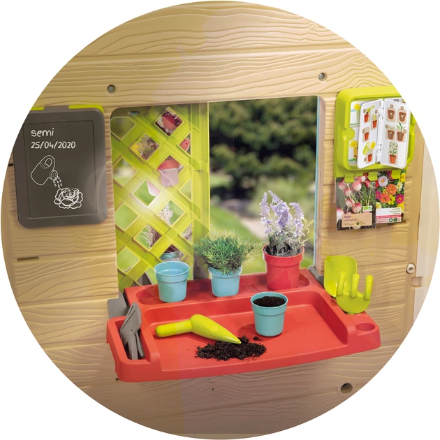 Smoby Toys Domek ogrodowy z donicą i karmnikiem (7600810405) - obraz 13