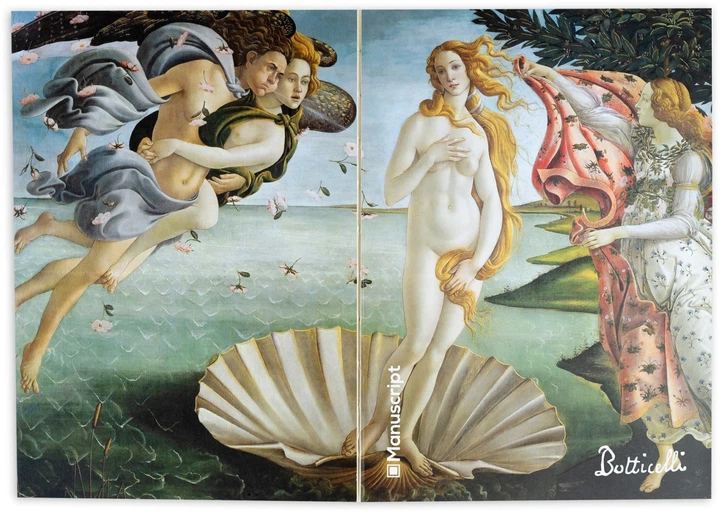 Скетчбук Manuscript Botticelli 1486 A5 Чистые 80 страниц с открытым переплетом (M - Botticelli1486) - изображение 4