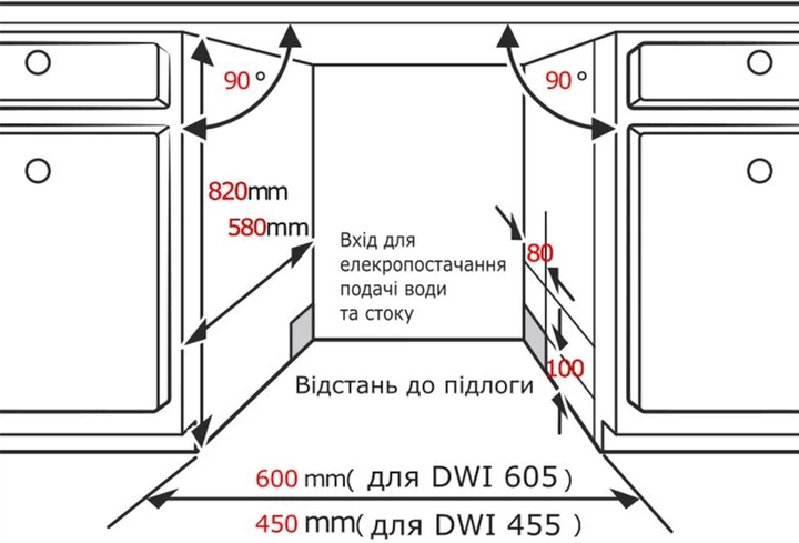 Вбудована посудомийна машина INTERLINE DWI 605 L - зображення 14
