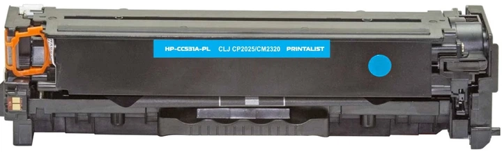 Картридж Printalist для HP CLJ CP2025/CM2320 аналог CC531A Cyan (HP-CC531A-PL) - Фото 3 Картридж Printalist для HP CLJ CP2025/CM2320 аналог CC531A Cyan (HP-CC531A-PL) - зображення 3