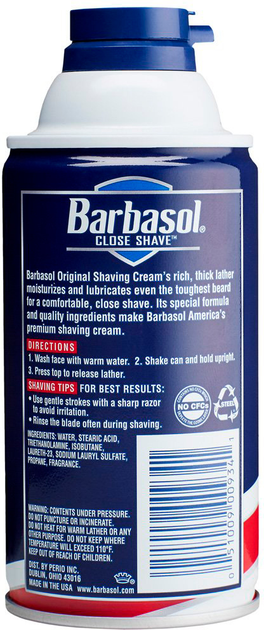 Крем-пена для бритья Barbasol Original для нормальной кожи 283 г ...
