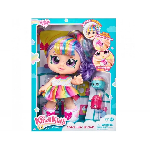 Кукла Kindi Kids Snack Time Friends Rainbow Kate (Moose Toys, США) Кинди Кидс Радужная Кейт (Радуга) (50023) - изображение 4