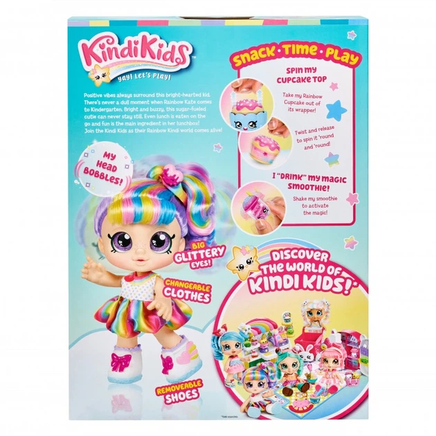 Кукла Kindi Kids Snack Time Friends Rainbow Kate (Moose Toys, США) Кинди Кидс Радужная Кейт (Радуга) (50023) - изображение 5