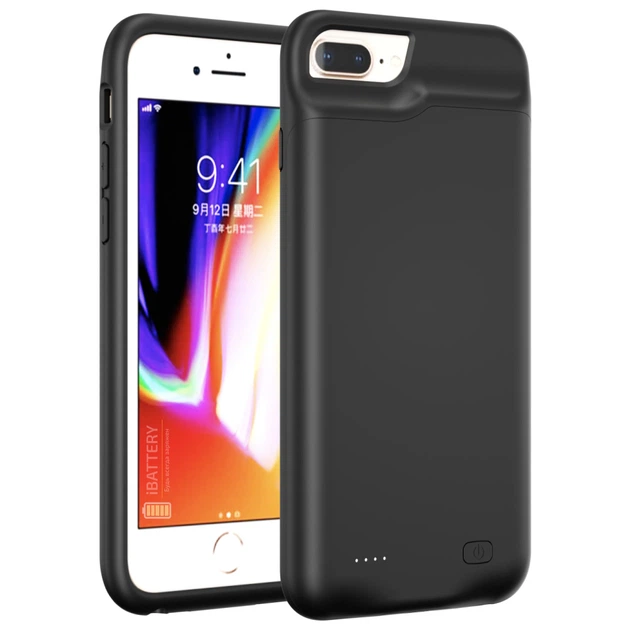 Чехол зарядка iBattery для iPhone 6/6s/7/8 Plus 6500 mAh black - изображение 10