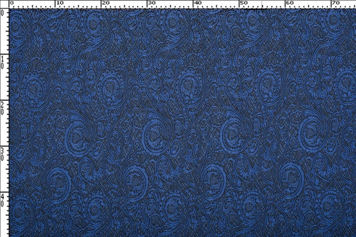 Ткань Жаккард3168 турецкие огурцы электрик пог. м. (9148) - изображение 3