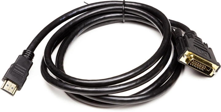 Видеокабель PowerPlant HDMI (M) - DVI (M) 1.8 м (CA912568) - изображение 2