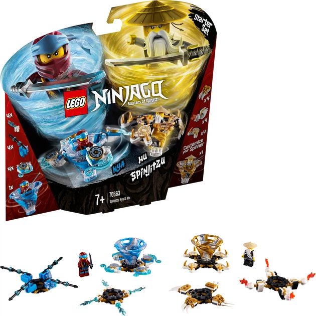 Конструктор LEGO NINJAGO Ния и Ву: мастера Кружитцу 227 деталей