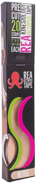 Кинезиологический тейп REA TAPE Octopus 5 см Бежевый (REA-OCTOPUS-beige-5) - изображение 1