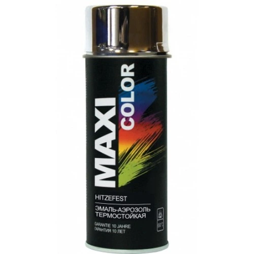 Краска аэрозоль металлик эмаль Maxi Color 400мл Хром 0010 - Фото 2 Краска аэрозоль металлик эмаль Maxi Color 400мл Хром 0010 - изображение 2