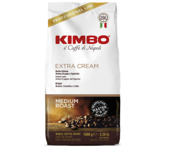 Кава Kimbo Extra Cream в зернах 1 кг - Фото 1 Кава Kimbo Extra Cream в зернах 1 кг - зображення 1
