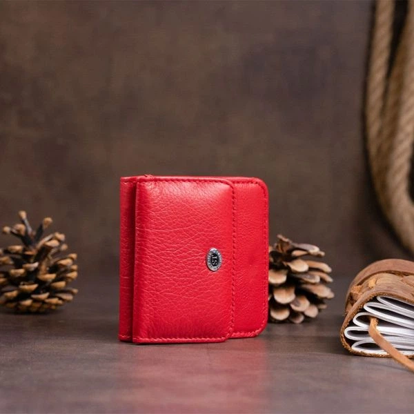 Женский кожаный кошелек ST Leather 19239 Красный - изображение 6