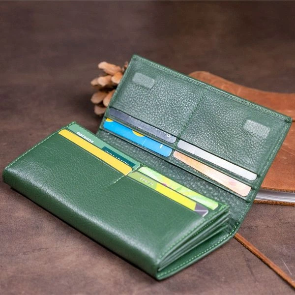 Женский кожаный кошелек ST Leather 19240 Зеленый - изображение 5