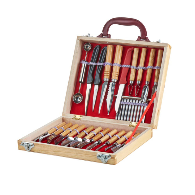 Набор ножей для карвинга Fiskars 22 элемента в кейсе – низкие цены ...