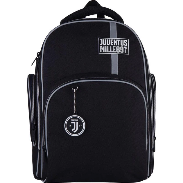 Шкільний набір ранець + пенал + сумка Kite FC Juventus (JV21-706M) 800 г 38x29x16,5 см 16 л чорний - зображення 2