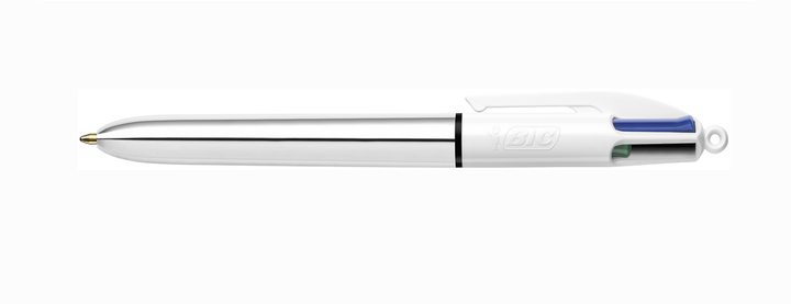 Ручка Bic Colours Shine Silver 4 in 1 серебряная (bc982873) - Фото 1 Ручка Bic Colours Shine Silver 4 in 1 серебряная (bc982873) - изображение 1