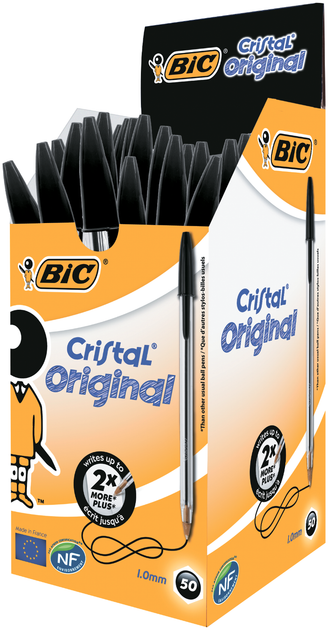 Ручка Bic Cristal черная (bc847897) - изображение 2