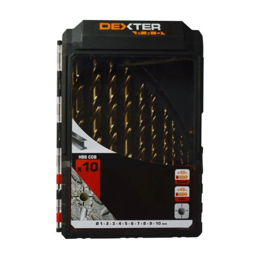 Набір свердел по металу Dexter Pro 10 предметів - Фото 1 Набір свердел по металу Dexter Pro 10 предметів - изображение 1
