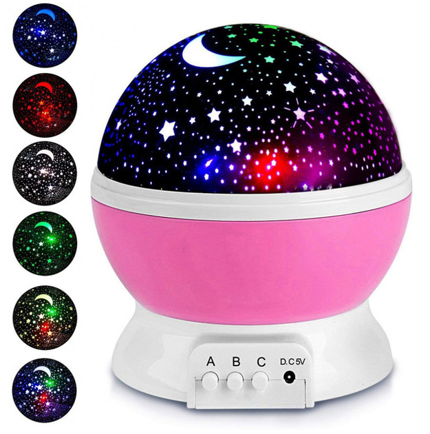 Нічник проектор зоряного неба UFT Star master Dream Pink - зображення 4