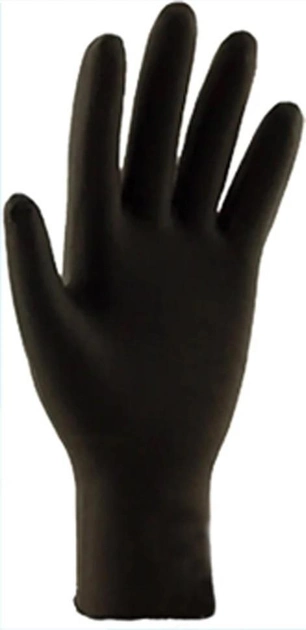 Рукавички нітрилові чорні "Саге365" 4.5 грама упаковка (L) - зображення 2