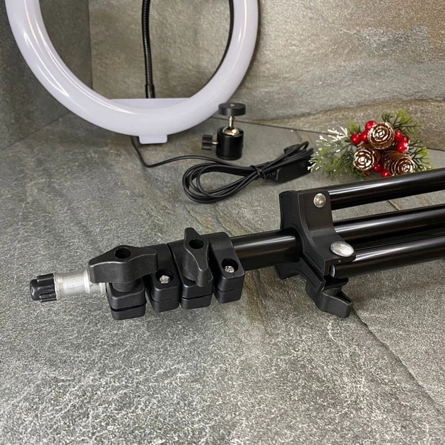 Набор для съемки Кольцевая лампа Ring Fill Light 26 см + штатив 2.1 м (2202) - изображение 2