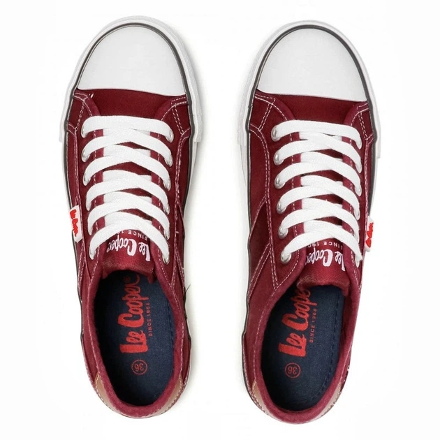 літні кеди чоловічі Lee Cooper lcw - 21-31-0059 43 червоні - зображення 5