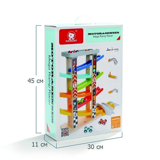 Автомобильный трек Top Bright Скоростной спуск большой на 6 этажей ...