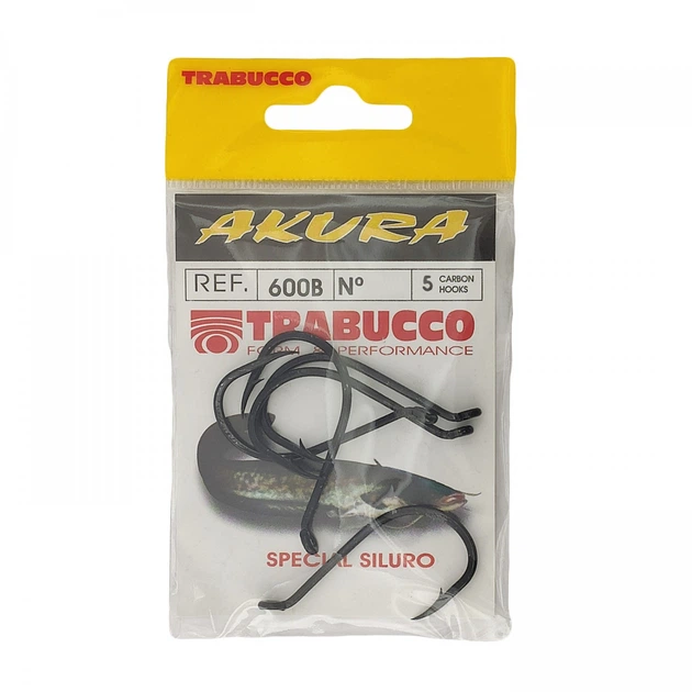Крючки сомовые Trabucco AKURA 600B №8/0 5шт - изображение 2