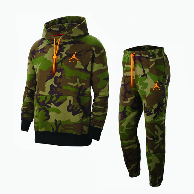 jumpman air camo fleece po