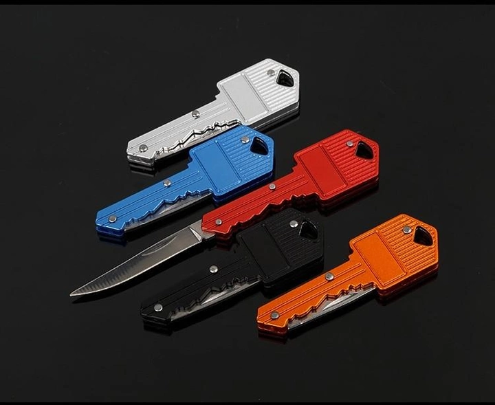 Брелок-нож ключ 12.5 cm Синий (sv0048blu) - изображение 2